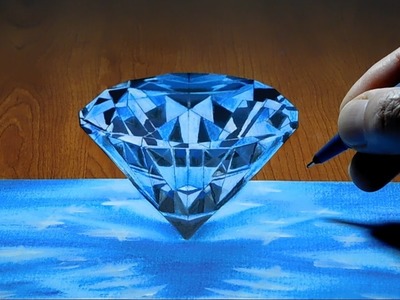 Diamond, 3D Trick Art on Paper , Long Version