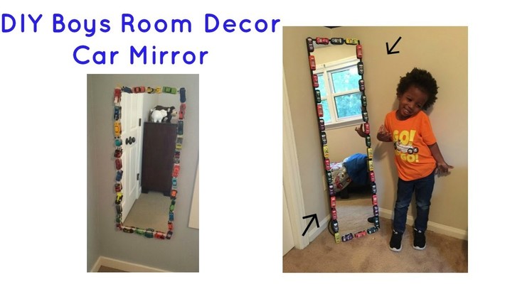 DIY Car Mirror | Boys Truck Room Decor