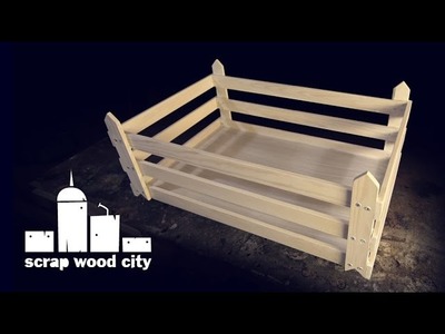 DIY decorative wooden crate