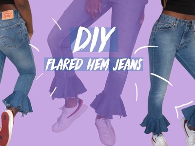 DIY Distressed flared hem jeans | FASHION FIX EP 8 | Birabelle