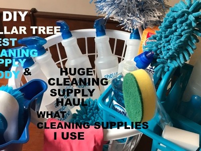 DIY DOLLAR TREE BEST CLEANING CADDY AND ALL THE CLEANING PRODUCT I USE