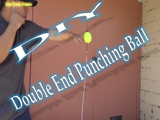DIY Double end punching ball. Sharp shooter. HACK. Paracord idea. No bladder to replace.