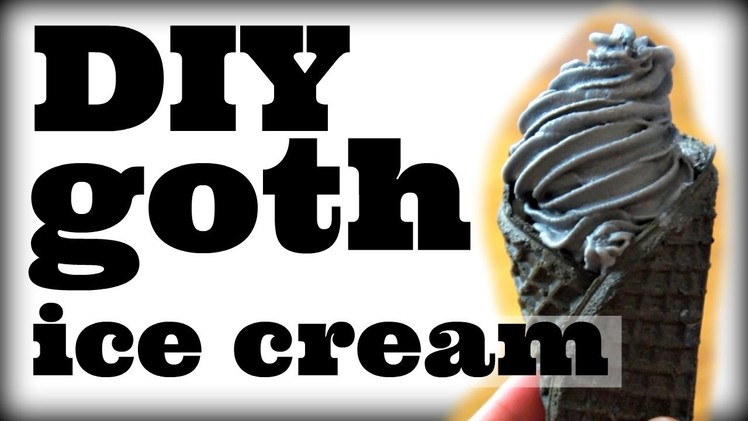 DIY Mini GOTH Soft Serve Ice Cream Cones | You Made What?!