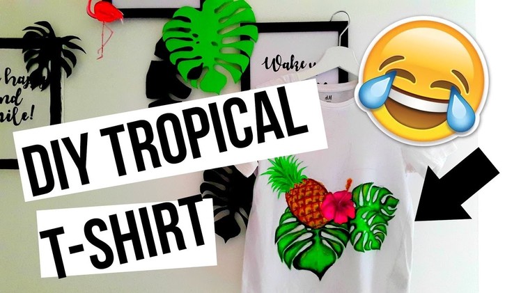 DIY Tropical T Shirt| Tropical edition| KATRIN MAT