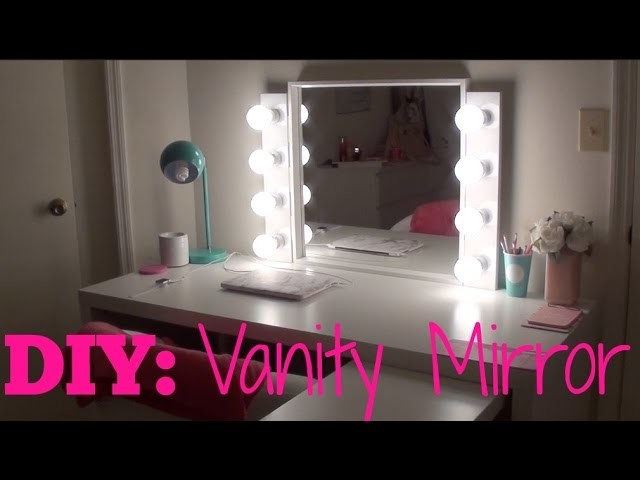 DIY: Vanity Mirror with Lights!! ♡