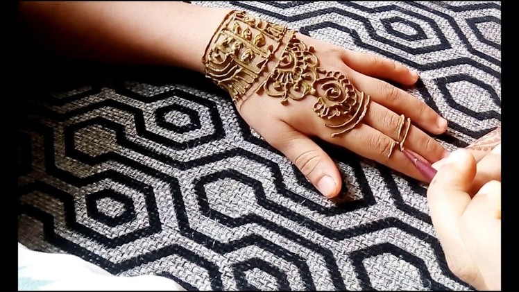 Easiest mehndi tutorial|| henna art||খুব সহজ মেহেদী ডিজাইন