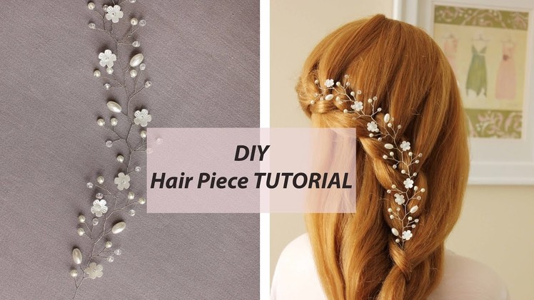 EASY Tutorial Hair Vine Tiara Headband Bridal Hair Accessory
