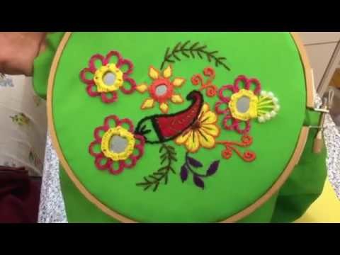 Hand Embroidery easy stitch how to make Rajasthani stitch