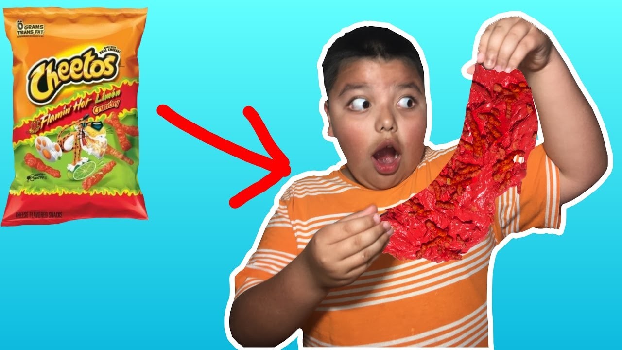 HOT CHEETO SLIME! DIY Super Crunchy Cheetos Slime!