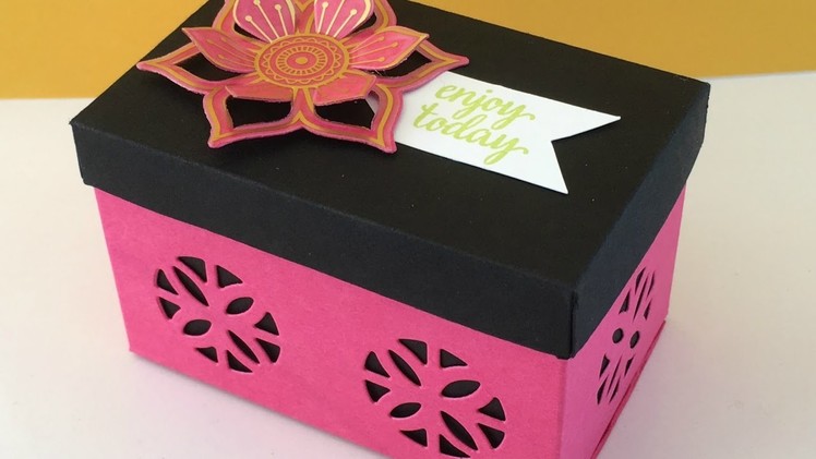 Hot Pink and Black Gift Box -  Eastern Palace Week, Video Tutorial  - New from Stampin' Up