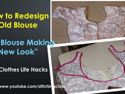 How to Redesign Old Blouse || Old Blouse Making New Look || DIY Clothes Life Hacks || DIY Ideas