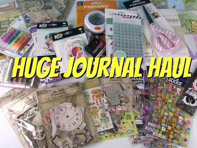 Huge Journal Planner Scrapbook Haul Joanns Walmart Amazon & Ebay | PaulAndShannonsLife