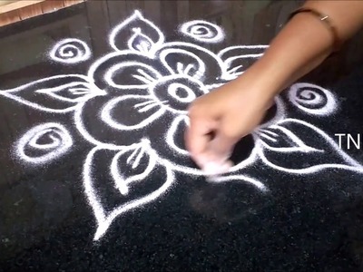 Latest muggulu designs without dots | easy free hand rangoli designs | easy rangoli, easy kolam