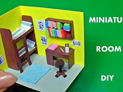Miniature room diy  - NO kit │Miniature dollhouse diy │Doll Stuff