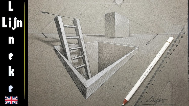 PERSPECTIVE drawing - 2 or two point with maximum 3D result