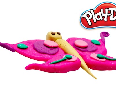 Play Doh Butterfly | DIY Butterfly with Clay Modelling | Play Dough Videos for Kids