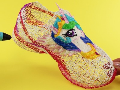 Princess Celestia Shoes Drawing with 3D Pen! My Little Pony Video for Kids