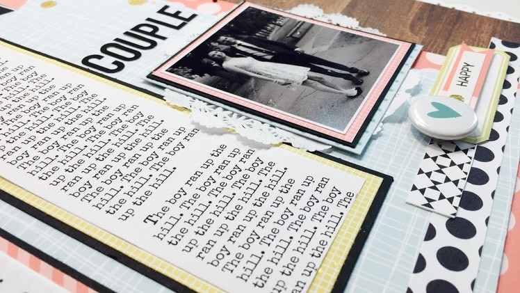 Scrapbook Layout and Chat: "Cute Couple"