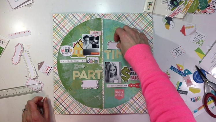 Scrapbooking Process #88- "Part Time" for Cocoa Daisy