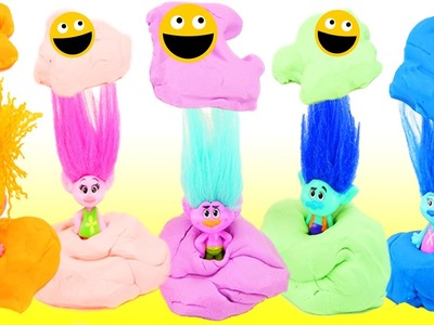The Trolls Learn Colors & make Play-Doh DIY Sea Creatures! Poppy Branch DJ Suki Creek & Maddy Toys!
