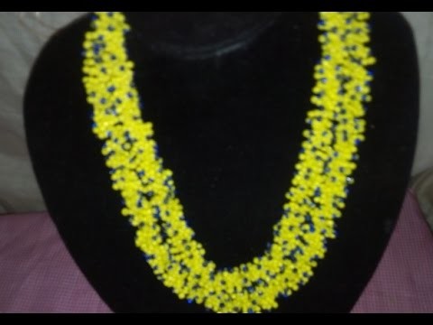 The tutorial on how to make this elegant yello and blue beads