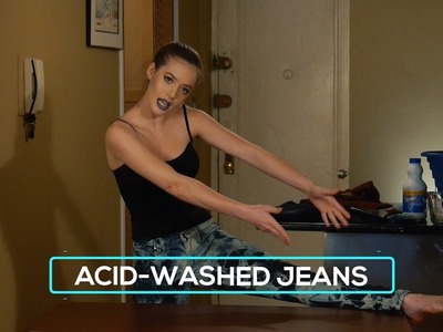 Try My DIY - Acid-Washed Jeans