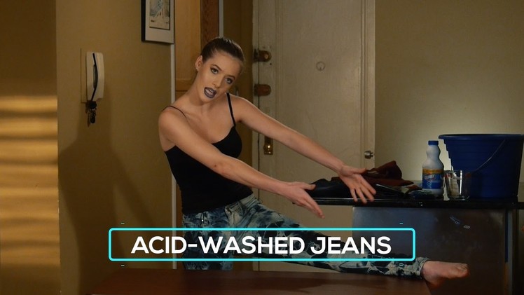 Try My DIY - Acid-Washed Jeans
