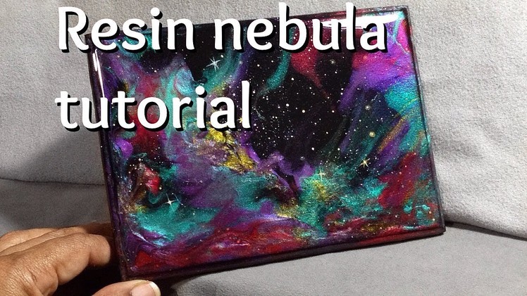 [1] Fluid painting: How to pour a Nebula with resin and acrylic paint