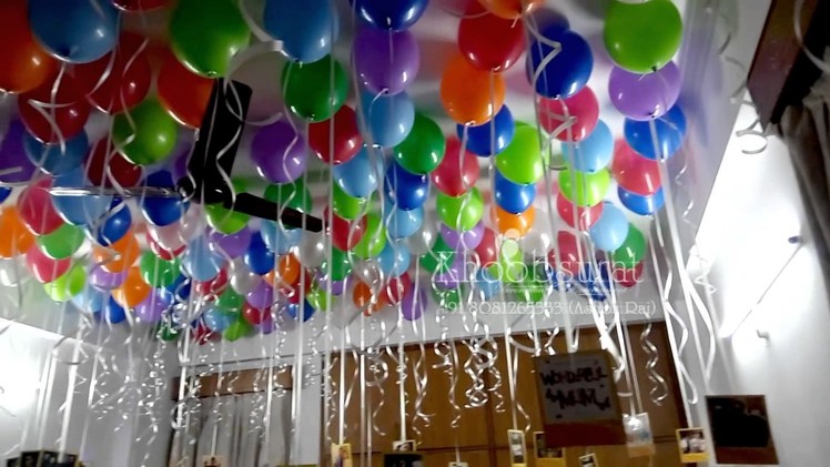 Anniversary, birthday, surprise room decor khoobsurat event 8081265333