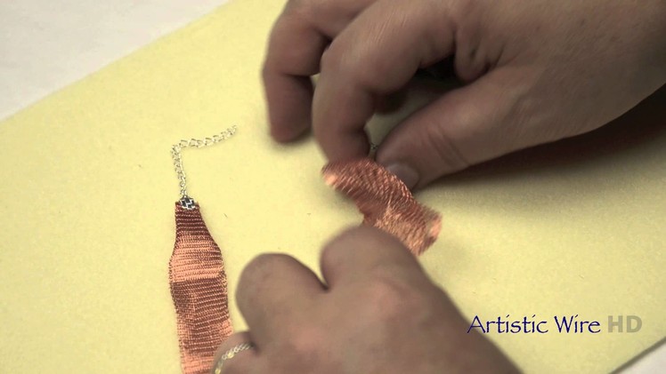 Artistic Wire - Finishing Mesh with a C-Crimp or Mesh Clasp