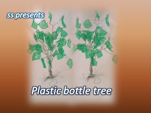 Best out of the waste. Plastic bottle tree.Recycled plastic bottle tree