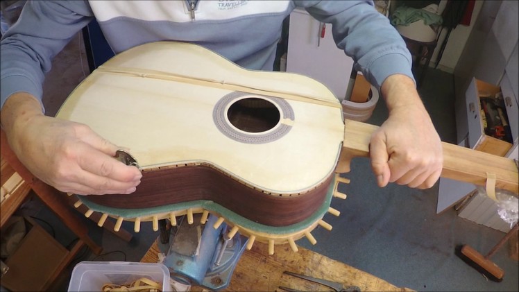 Binding and purfling a guitar part 1