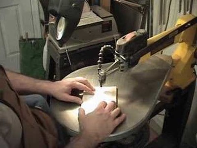 Cutting metal with a scroll saw