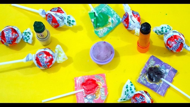 DIY: Como Fazer  Batom de Pirulito ???? Lipstick Out Of Lollipops! DIY Lipstick???? ELENICE CARNEIRO
