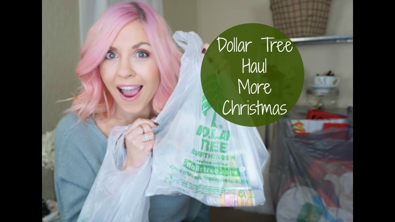 *Dollar Tree Haul| Christmas Decor & Gift Bags| Megan Navarro
