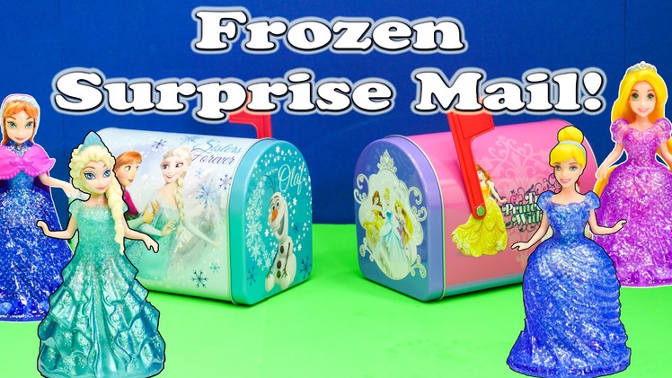 FROZEN Disney Frozen + Disney Princesses Huge Surprise Mail Funny Surprise Toys Egg Video