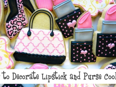 How to Decorate Lipstick and Purse Cookies