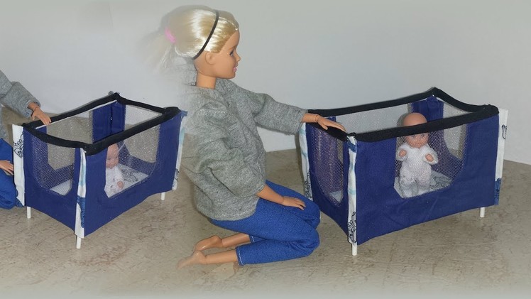 How to make a Doll Baby Playpen