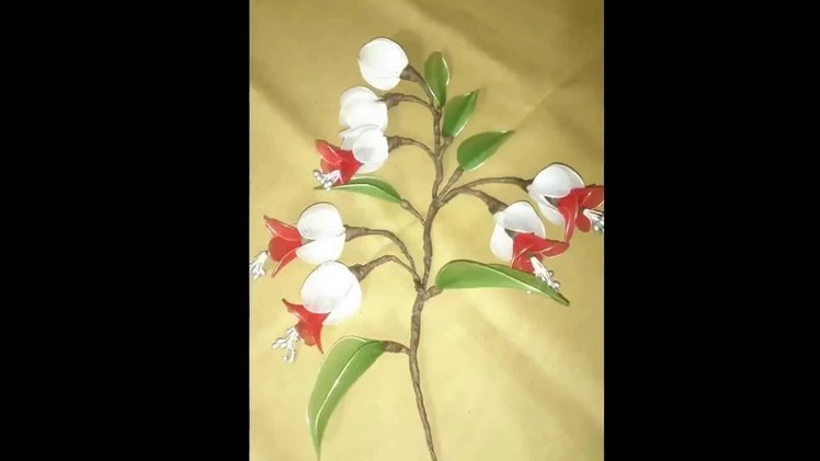 How to make stocking flower. cuckoo rose flower.