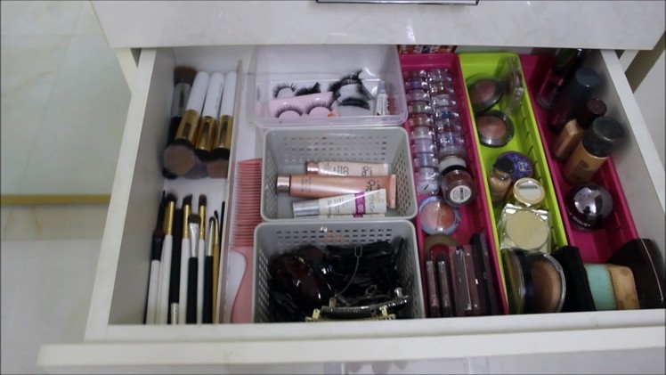 HOW TO ORGANISE DRESSING TABLE AND MAKEUP || INDIAN MAKEUP ORGANISATION ( ENGLISH )
