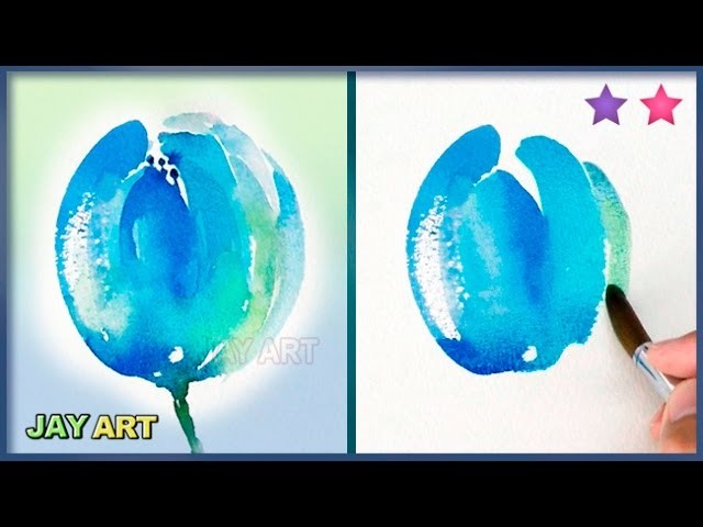 How to Paint a Tulip (Fast and Simple) - Beginner Level 2