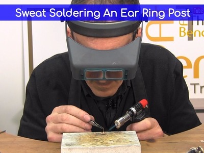 How To Sweat Solder An Ear Ring Post Onto A Clogau Gold Ear Ring