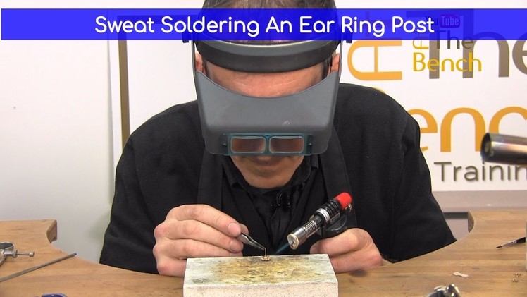 How To Sweat Solder An Ear Ring Post Onto A Clogau Gold Ear Ring