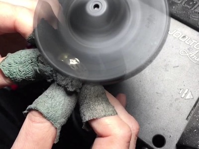Jooltool creates hammered texture on metal Ring