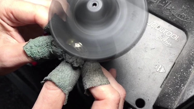 Jooltool creates hammered texture on metal Ring