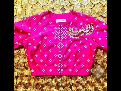 Kutch work blouses designs