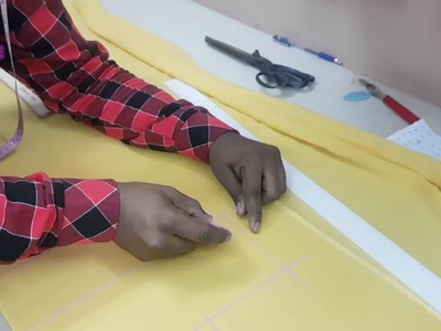 Lining Kameez Cutting in Professional Style