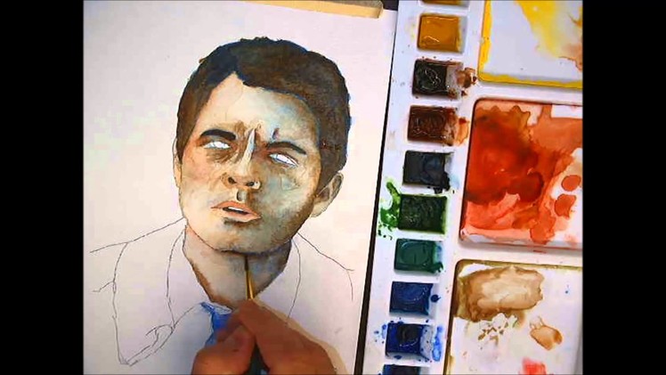 Misha collins speed painting