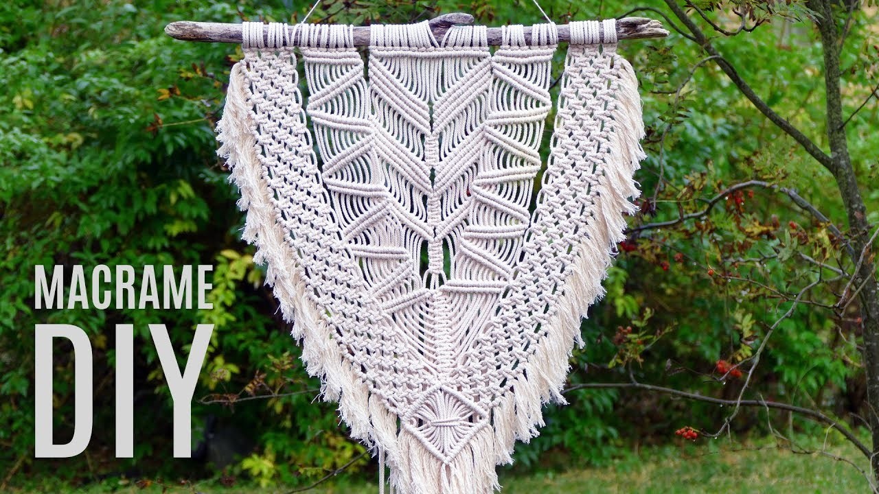Modern Macramé Wall Hanging Tutorial by Macrame School