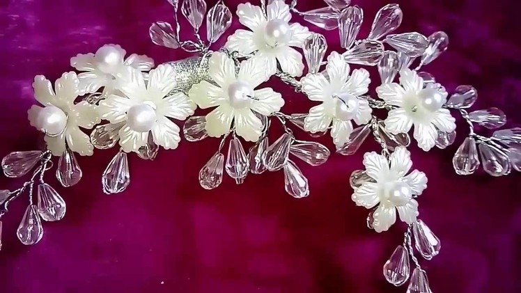 New bridal hair accessories easy and beautiful with crystals